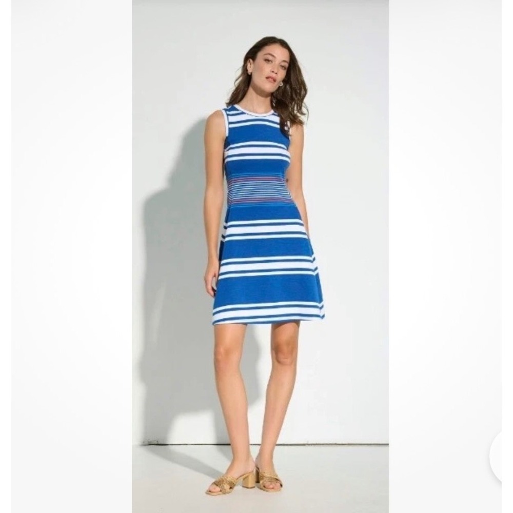 Hatley NWOT Womens Blue White Striped Sleeveless Sarah Dress XL Nautical Cotton